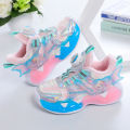 Girls' Shoes Fall/Winter 2024 New Fleece Warm Kids Sneakers for Elementary and Middle School Students Princess Running Shoes.