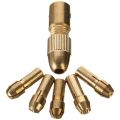 14 Small Electric Drill Chuck 0.5-3mm Electric Mill Copper Chuck Micro-Torque Drill Chuck Set (Hexagonal Wrench).