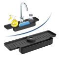 Silicone Kitchen Sink Splash Guard, 15.9x5.6x2 Inch Faucet Mat For Kitchen Sink Easy To Clean Faucet Water Catcher For Kitchen Fengshi.