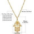 New Fashion Hand Of Fatima Pendants Hamsa Chain Short Long Mens Womens Gold Color Necklace Jewelry Gift. 