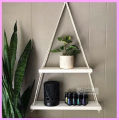 2 LAYER Home Décor Wall hanging Shelf Floating Hook Wall Hanger Home Decor Wall Decoration Items. 