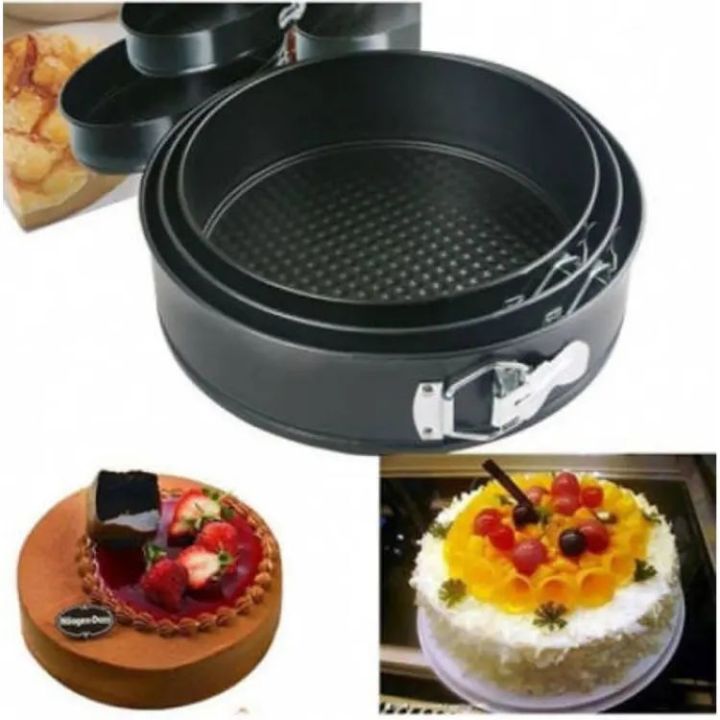 3%20Piece%20Set%20Carbon%20Steel%20Springform%20Round%20Shape%20Cake%20Pan%20Mold%20Non-stick%20Baking%20Pan%203%20-%20Image%203