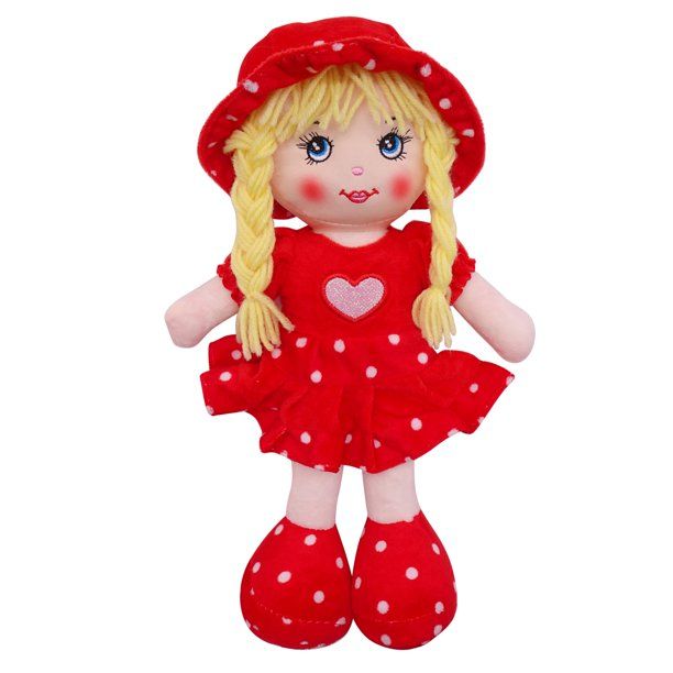 Cute Looking Smiling Doll Stuffed Soft Plush Doll Love Girl For Kids Baby With Cap 12+ Inc - Toy