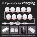 LED Make up Mirror Light Bulbs USB Hollywood Vanity Makeup Mirror Lights Bathroom Dressing Table Lighting Dimmable LED Wall Lamp. 