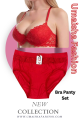Foam Padded Bra and Silk Panty Set.