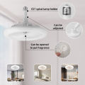 LED Ceiling Fan Lamp With Remote Control E27 Silent 30W Wall Fan Lights for Living Room Bedroom Dimming Smart Ceiling Lamp Fans.