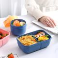 1100ML Lunch Box For Adults and Student ,3 Grids Leakproof Microwaveable Seal Bento Box With Fork Spoon and Knife. 
