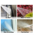 Best High Pressure Water Gun 3/8 size Household Pure Chopper Direct Spray Gun Flower Watering Tool Adjustable Pressure Washer, for BIke, Car Wash. 