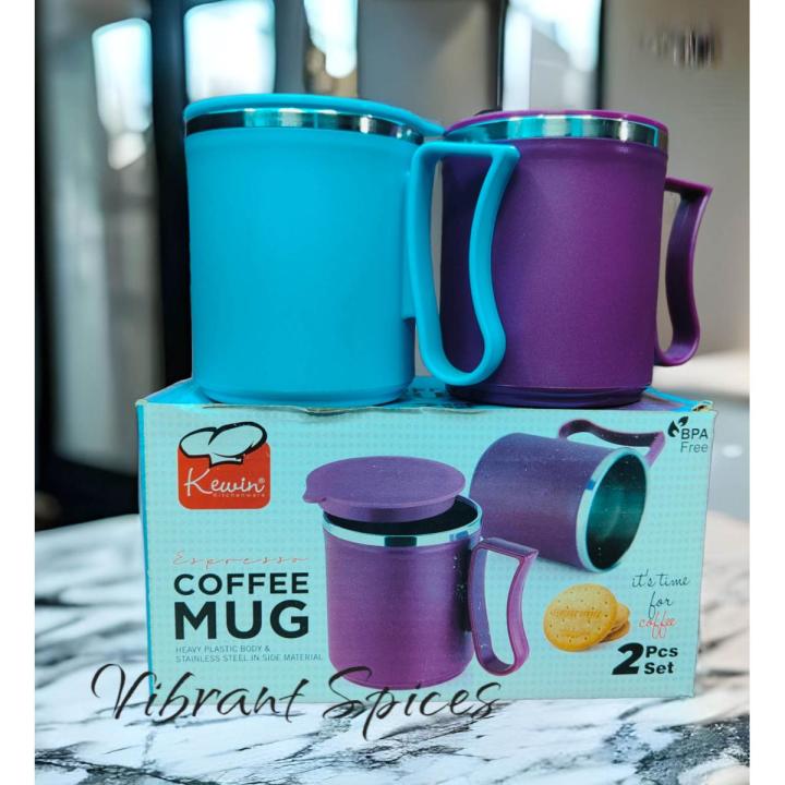 1 pair stainless steel water mug/coffee mug/tea mug 300ml