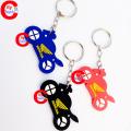 Bike keyring bike model keychain rubber key ring multicolor. 
