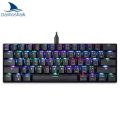 Darmoshark Motospeed CK61 Mechanical Keyboard 61 Key RGB Backlit USB Wired Office Gaming Keyboard Red Switch For Computer Laptop. 