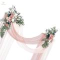 Artificial Wedding Arch Flowers Kit Decorative Decor Wedding Arch Rose Wreath for Ceremony Backdrop.