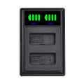 LCD Dual Battery Charger for 250D 200D M3 M6 750D 760D T6i T6s 800D 8000D Kiss X8i Cameras-LP-E17 LP-E17. 