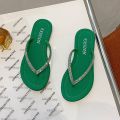 Shoes Ladies' Slippers Glitter Slides Slipers Women Shale Female Beach Fashion Rubber Flip Flops Flat Jelly 2022 Sabot Summer. 