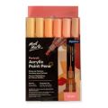 Mont Marte Skin Tones Acrylic Paint Marker Set - Broad Tip 12pc.