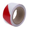 10m x 5cm Safety Warning Tape Reflective Tape Self adhesive Tape Reflective Strip Traffic Reflective Stickers Color: red + white. 