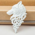 Vintage Wolf Head Brooches For Men Fashion Suit Collar Pin (1PS). 