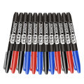 Waterproof Permanent 1.5mm Black Blue Red Ink Marker Pen Fade Resistant Marker Pens Student School Office Art Stationery. 