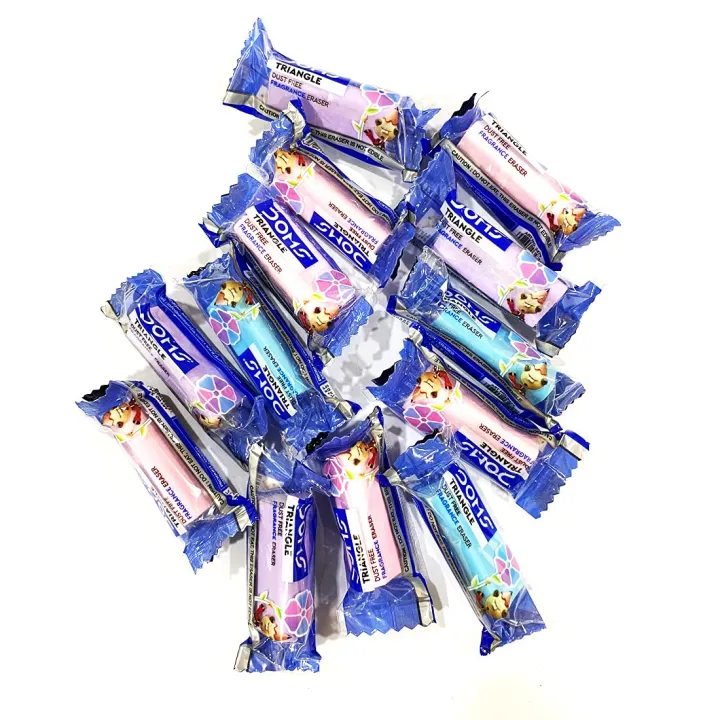 DOMS%20Triangle%20Dust%20Free%20Fragrance%20Eraser%20-%20Combo%20of%203pcs%20-%20Image%203