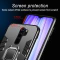 For Xiaomi Redmi Note 8 Pro Cover Military Grade Shockproof Armor Phone Case Metal Ring Stand Holder Magnetic Car Mount Hard Protective Back Cover. 