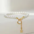 Pearl Bracelet Girl S925 Sterling Hand Jewelry Freshwater Pearl Bracelet For Girlfriend On Valentine's Day. 