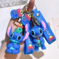 Disney Lilo Stitch Keychain Anime Figure Cute Stitch Keyrings Fashion Couple Bag Ornament Car Key Chain Gifts Accessories. 