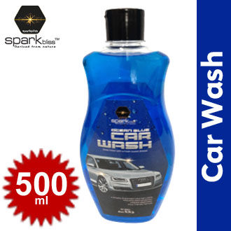 Sparkbliss Car Wash Ocean Blue With Sweet Fragrance | Blose Clean & Shine | Protect, Deep Clean With a Fresh Ocean Breeze- 500ml