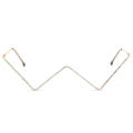 Personality no sheet metal inlaid diamond glasses female tide European and American ins style half frame street shot V-shaped decorative frame male s2057.
