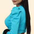 Crop top full sleeve fashionable blouse for women's..