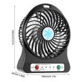 Xiaomi Portable Mini Fan Air Cooler USB Chargeable Desktop Fans 3 Mode Speed Regulation Summer Outdoor Hand Fans with LED Lights. 