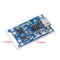 2pcs/lot Micro USB 5V 1A 18650 TP4056 Lithium Battery Charger Module Charging Board With Dual Functions. 