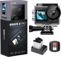 AKASO Brave 4 Pro 20MP 4K Waterproof Dual Screen Wi-Fi Remote Control Action Camera. 