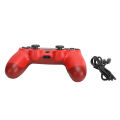 Wireless Controller Gamepad with Touch Screen Audio Function USB Cable for PS4 / PS4 Pro / PS4 SlimRed. 