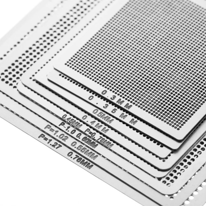KOGEEK%208pcs%20Mini%20Universal%20BGA%20Direct%20Heat%20Stencils%20Set%20Reballing%20Acessories%200.3mm%200.35mm%200.4mm%200.45mm%200.5mm%200.55mm%200.6mm%200.76mm%20-%20Image%203