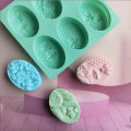 6 Honeycomb-shaped Silicone Soap Molds Donut Toast Silicone Cake Baking Pan Muffin Cups Flowers and Honeycomb-shaped DIY Cake Molds Baking Molds. 
