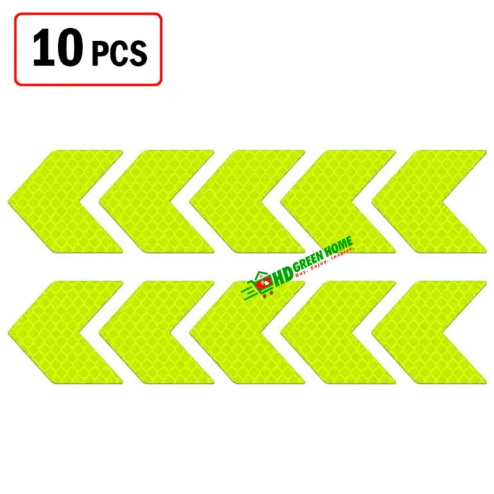 10%20pcs%20x%20Arrow%20Reflective%20Sticker%20Car%20Bumper%20Safety%20Reflective%20Stickers%20-%20Image%202