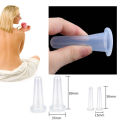 【3C VictoryEagle】4pcs/set Color random Silicone Cupping Suction Can Vacuum Face Relaxation Massage Cup Silicone Facial Massage Cups Care Tools with Waterproof. 