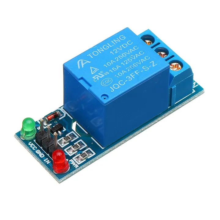 12V Relay 1CH 1 Channel Module DC 12V Single Channel Trigger Relay Control Module With Screw Terminal For Arduino One Channel DC12V Relay Switches Electronics Circuitry & Parts