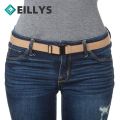Men Elastic Belt Stretch Invisible Waist Belt Women Adjustable Free Security Check Shirt Stay Black Plastic Buckle Waistband.