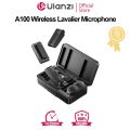 Ulanzi A100 Wireless Microphone Player Audio Video Recording Microphone for iPhone 16 15 Android Phone Camera 15 Android Phone Camera. 