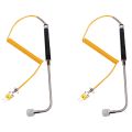2X NR-81533B K Type Sensor Right Angle Surface Temperature Probe High Temperature Thermocouple -50 to 500℃. 