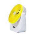 JY SUPER 1880 (RECHARGEABLE PORTABLE USB FAN) With LED Light, 2400mAh Battery 1400 mm Silent Operation 3 Blade Table Fan. 