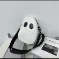 Small Capacity Ghost Bag Purse Fun Stitching Devil Shoulder Bags Funny Pu Satchel for Fashionable Trendy Streetwear Youngsters Daily Use.