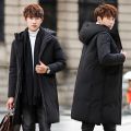 Long Jacket Men Autumn/winter Down Cotton Thick Parkas Men Waterproof Windproof Warm Casual Hooded Men Coat.