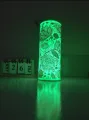 Handmade Lamp Shade Soft light and glosy finish Transpoart paper wity PVC Bright LED. 