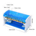 Terminal Distribution Box Din Rail 2-Level Single Phase with Transparent Dust Cover 211.