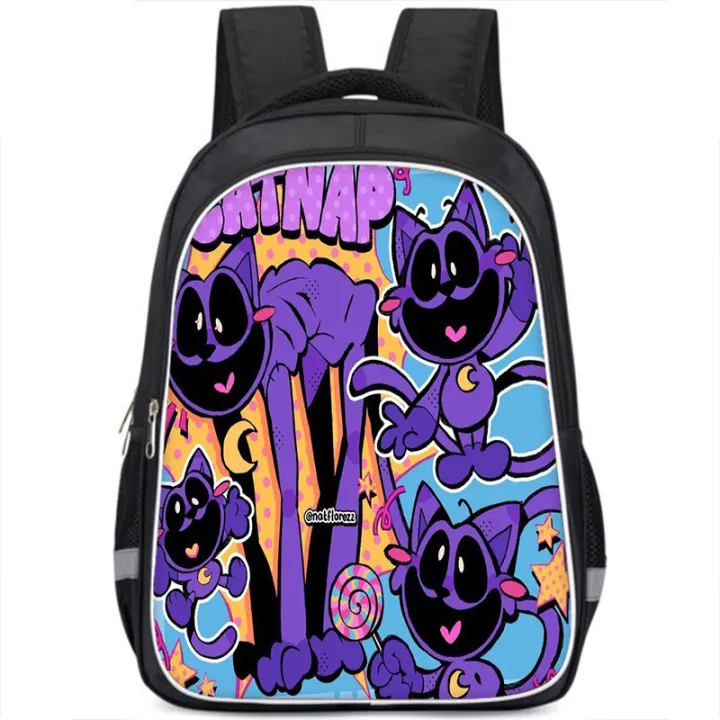 Smiling%20Critters%20Backpack%20Catnap%20Schoolbag%20Double%20Layer%20Backpack%20For%20Children%20Birthday%20Gift%20Dogday%20Cat%20Nap%20Mochila%20For%20Students%20-%20Image%203