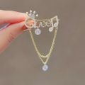 Two pcs Combo - ( Unique Queen ,Sunglass ) brooch in Halloween crown Women's brooches party pins Badge for girls Light proof - Hijab Pin - Hijab Pin. 