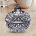 Glass Storage Jar Decorative Candy Bowl for Buffet Bean.