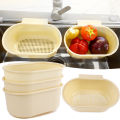 Kitchen Sink Drain Waste Filter Basket Multi-functional Vegetables Fruits Washing Hanging Drainer Rack Kitchen Sink Food Garbage Can 1Pcs.